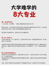 大学什么专业最难学,大学什么专业又难学又辛苦,看这5个专业,避坑指南